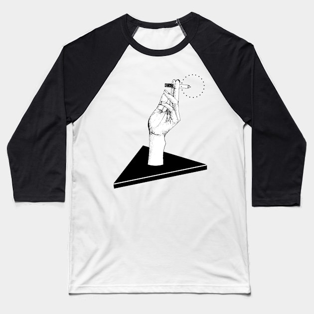 smoking Baseball T-Shirt by madtyas